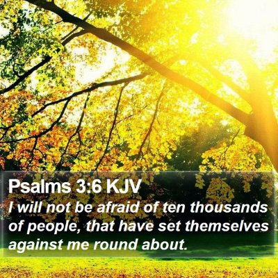 Psalms 3:6 KJV Bible Verse Image