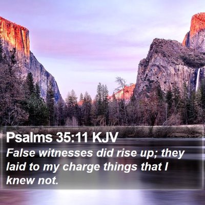 Psalms 35:11 KJV Bible Verse Image