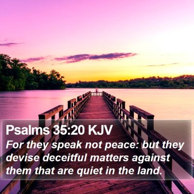 Psalms 35:20 KJV Bible Verse Image