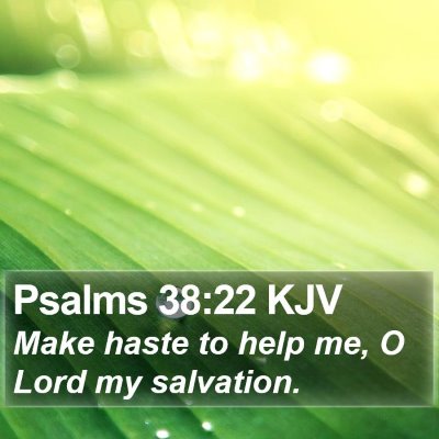 Psalms 38:22 KJV Bible Verse Image