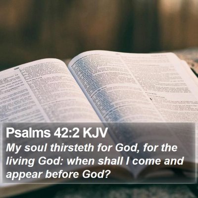Psalms 42:2 KJV Bible Verse Image