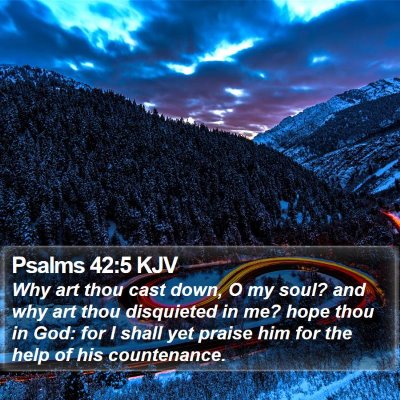 Psalms 42:5 KJV Bible Verse Image