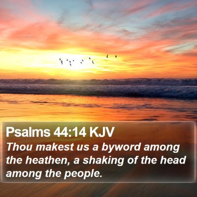 Psalms 44:14 KJV Bible Verse Image