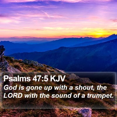 Psalms 47:5 KJV Bible Verse Image