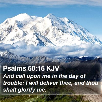Psalms 50:15 KJV Bible Verse Image