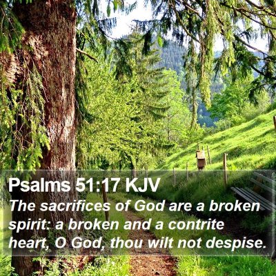Psalms 51:17 KJV Bible Verse Image
