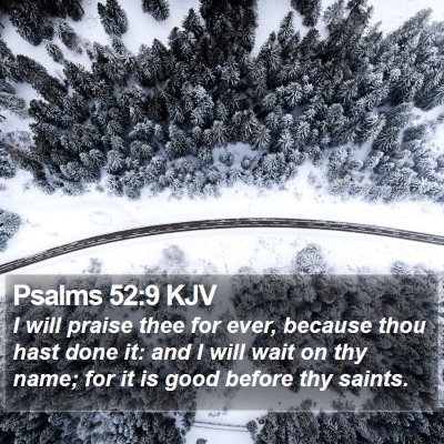 Psalms 52:9 KJV Bible Verse Image