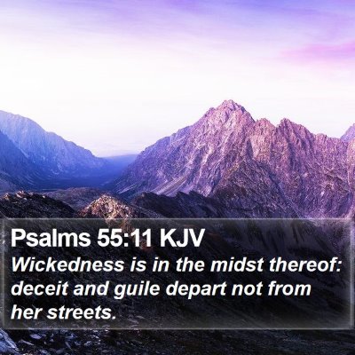 Psalms 55:11 KJV Bible Verse Image