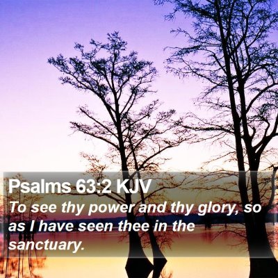 Psalms 63:2 KJV Bible Verse Image