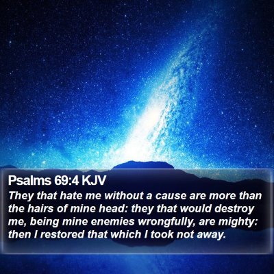 Psalms 69:4 KJV Bible Verse Image