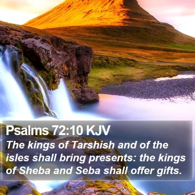 Psalms 72:10 KJV Bible Verse Image