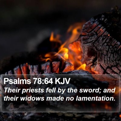 Psalms 78:64 KJV Bible Verse Image