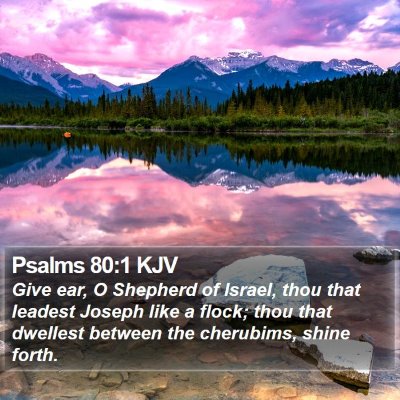 Psalms 80:1 KJV Bible Verse Image