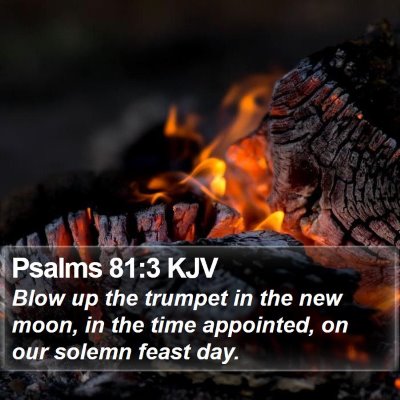 Psalms 81:3 KJV Bible Verse Image