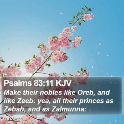 Psalms 83:11 KJV Bible Verse Image