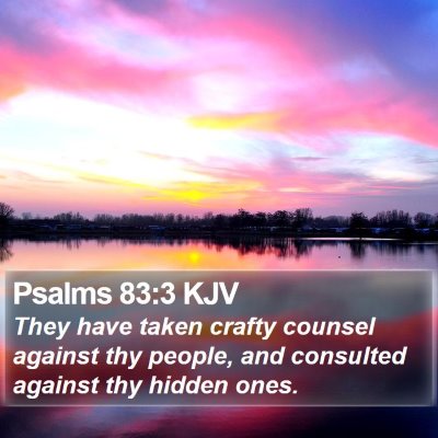Psalms 83:3 KJV Bible Verse Image