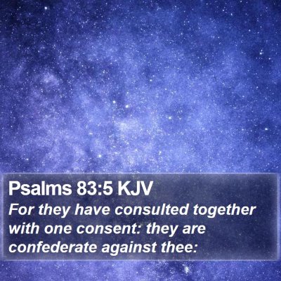 Psalms 83:5 KJV Bible Verse Image