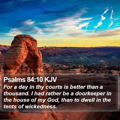 Psalms 84:10 KJV Bible Verse Image