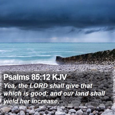 Psalms 85:12 KJV Bible Verse Image