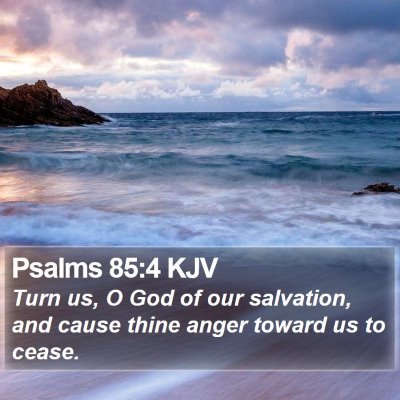 Psalms 85:4 KJV Bible Verse Image