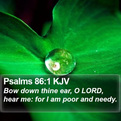 Psalms 86:1 KJV Bible Verse Image