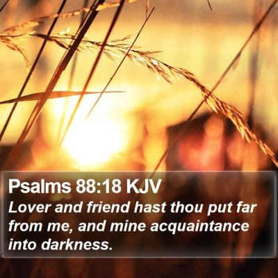 Psalms 88:18 KJV Bible Verse Image