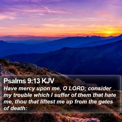 Psalms 9:13 KJV Bible Verse Image