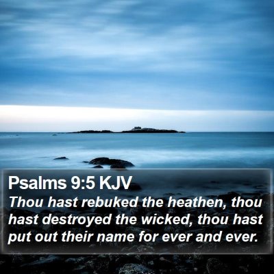 Psalms 9:5 KJV Bible Verse Image