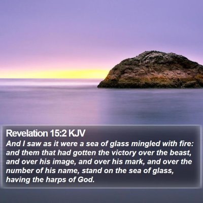 Revelation 15:2 KJV Bible Verse Image