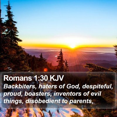 Romans 1:30 KJV Bible Verse Image