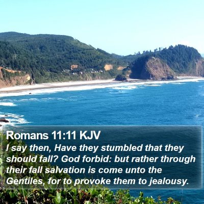 Romans 11:11 KJV Bible Verse Image