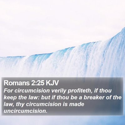 Romans 2:25 KJV Bible Verse Image