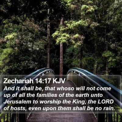 Zechariah 14:17 KJV Bible Verse Image