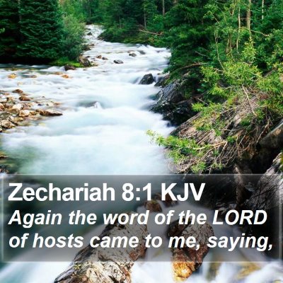 Zechariah 8:1 KJV Bible Verse Image
