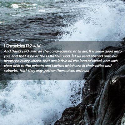 Picture 02 - 1 Chronicles 13:2 KJV - And David said unto all the congregation of - Bible Verse Picture