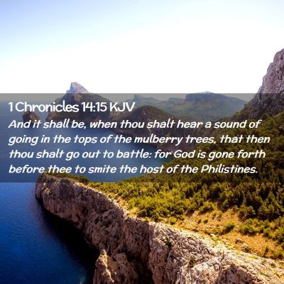 Picture 02 - 1 Chronicles 14:15 KJV - And it shall be, when thou shalt hear a sound of - Bible Verse Picture