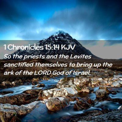 Picture 02 - 1 Chronicles 15:14 KJV - So the priests and the Levites sanctified - Bible Verse Picture