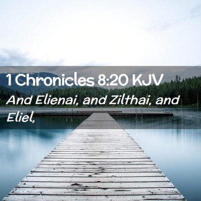 Picture 02 - 1 Chronicles 8:20 KJV - And Elienai, and Zilthai, and - Bible Verse Picture