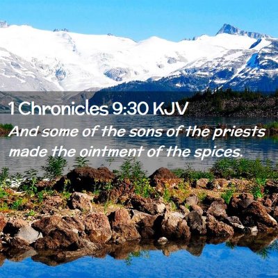 Picture 02 - 1 Chronicles 9:30 KJV - And some of the sons of the priests made the - Bible Verse Picture