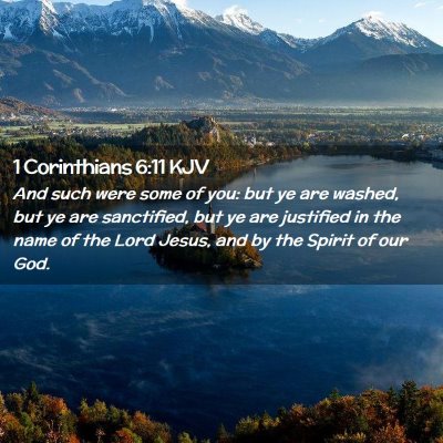 Picture 02 - 1 Corinthians 6:11 KJV - And such were some of you: but ye are washed, but - Bible Verse Picture