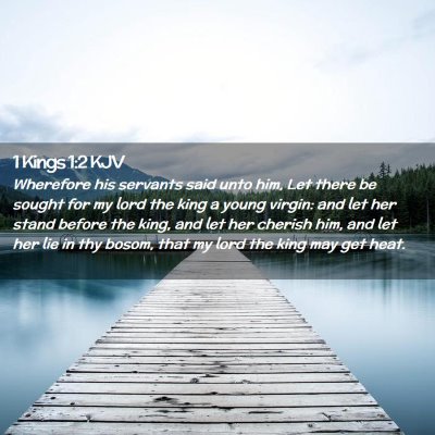 Picture 02 - 1 Kings 1:2 KJV - Wherefore his servants said unto him, Let there - Bible Verse Picture