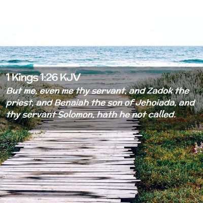 Picture 02 - 1 Kings 1:26 KJV - But me, even me thy servant, and Zadok the - Bible Verse Picture