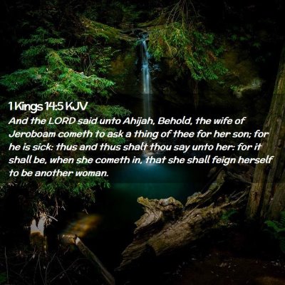Picture 02 - 1 Kings 14:5 KJV - And the LORD said unto Ahijah, Behold, the wife - Bible Verse Picture