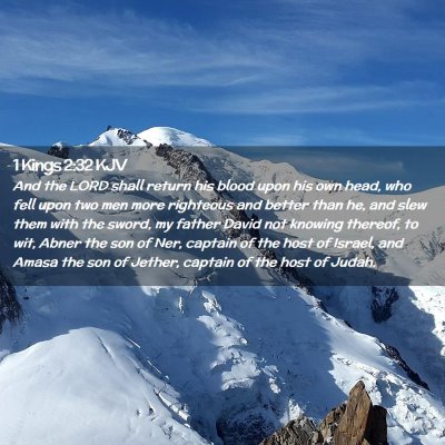 Picture 02 - 1 Kings 2:32 KJV - And the LORD shall return his blood upon his own - Bible Verse Picture
