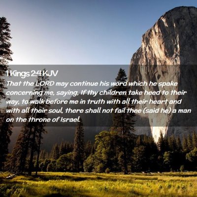 Picture 02 - 1 Kings 2:4 KJV - That the LORD may continue his word which he - Bible Verse Picture