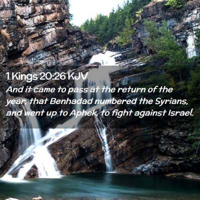 Picture 02 - 1 Kings 20:26 KJV - And it came to pass at the return of the year, - Bible Verse Picture