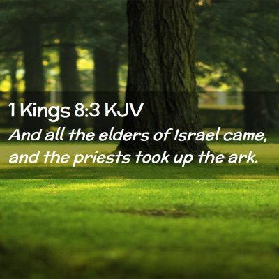Picture 02 - 1 Kings 8:3 KJV - And all the elders of Israel came, and the - Bible Verse Picture
