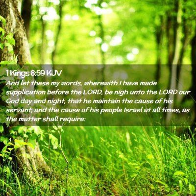Picture 02 - 1 Kings 8:59 KJV - And let these my words, wherewith I have made - Bible Verse Picture
