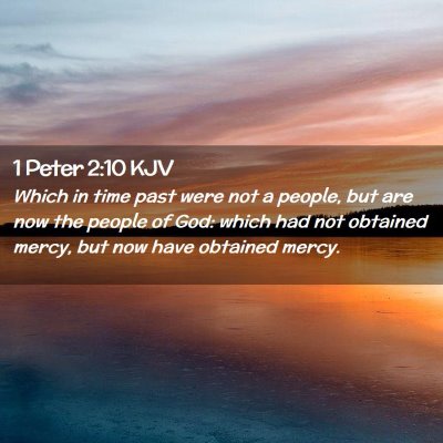 Picture 02 - 1 Peter 2:10 KJV - Which in time past were not a people, but are now - Bible Verse Picture