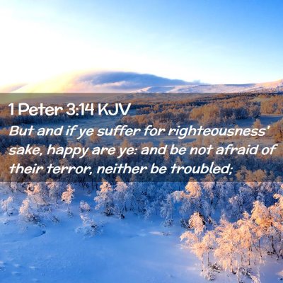 Picture 02 - 1 Peter 3:14 KJV - But and if ye suffer for righteousness' sake, - Bible Verse Picture